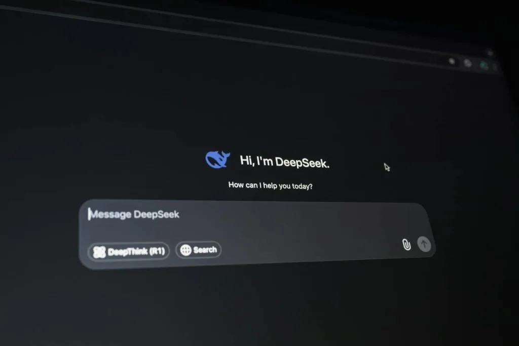 Close-Up Of A Digital Assistant Interface On A Dark Screen, Showcasing Ai Technology Communication.