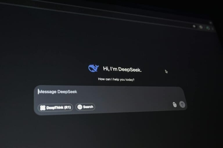 Close-Up Of A Digital Assistant Interface On A Dark Screen, Showcasing Ai Technology Communication.