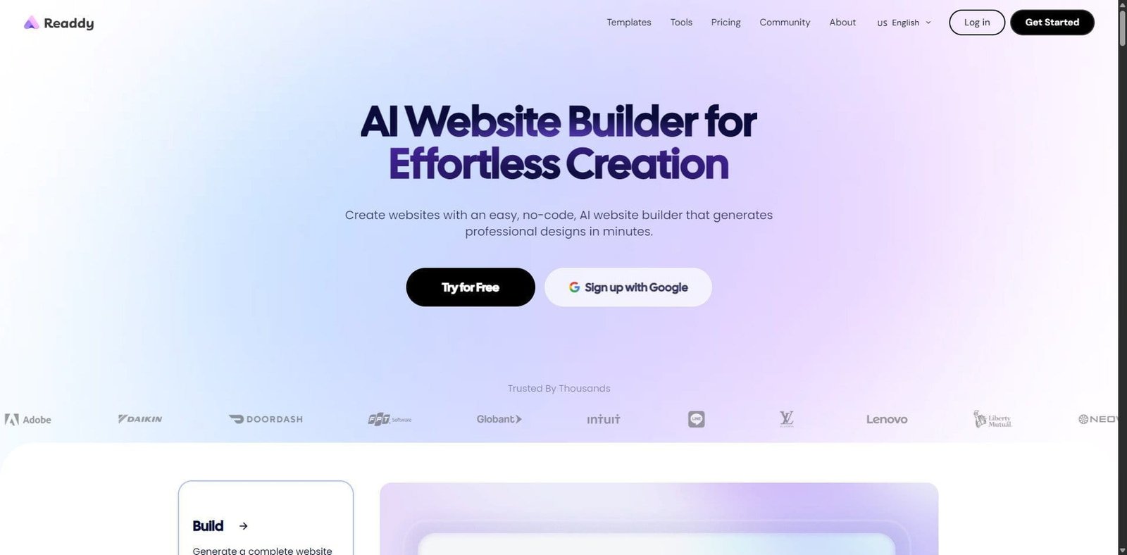 Readdy Review 2026- AI-Powered UI-to-Code Generation for Rapid Product Development