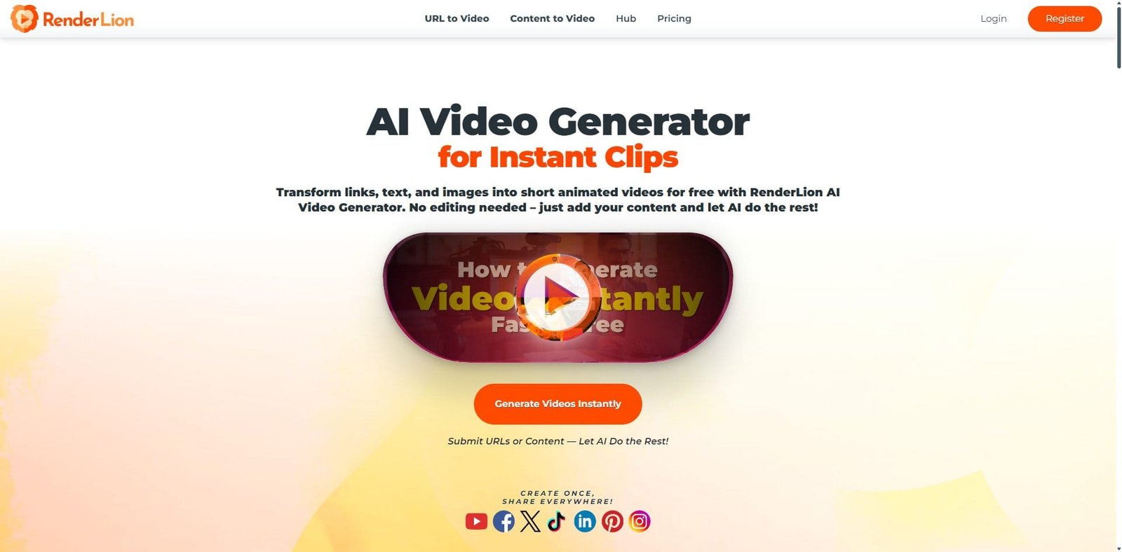 RenderLion Review 2026- AI Video Generation for Fast Content Repurposing