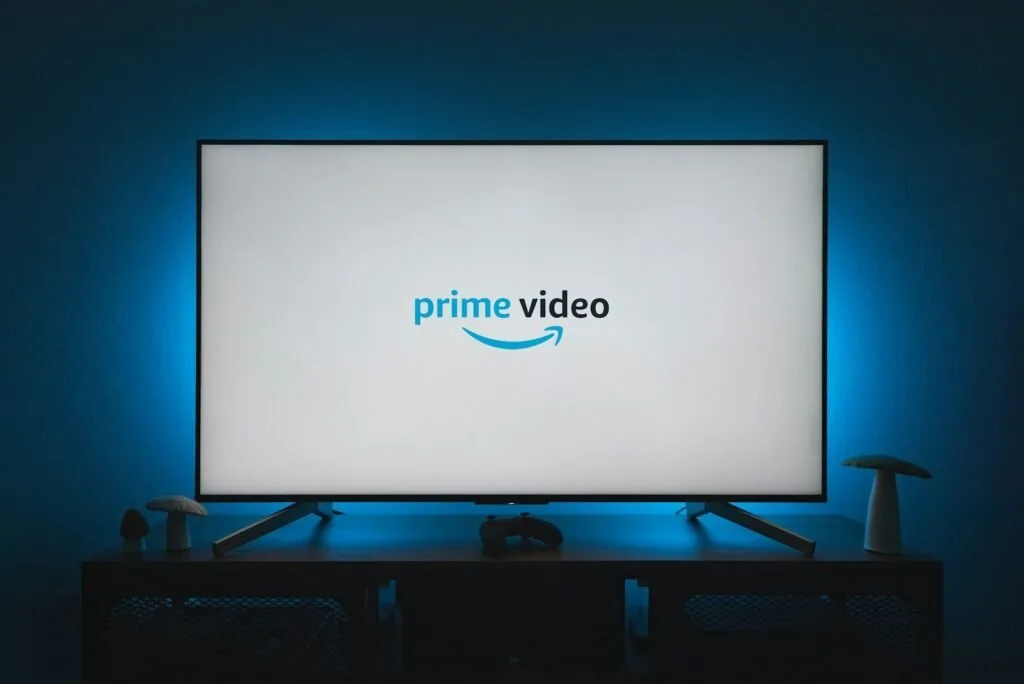 A Television Screen With The Prime Video Logo On It