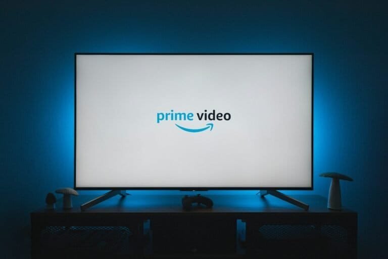 A Television Screen With The Prime Video Logo On It